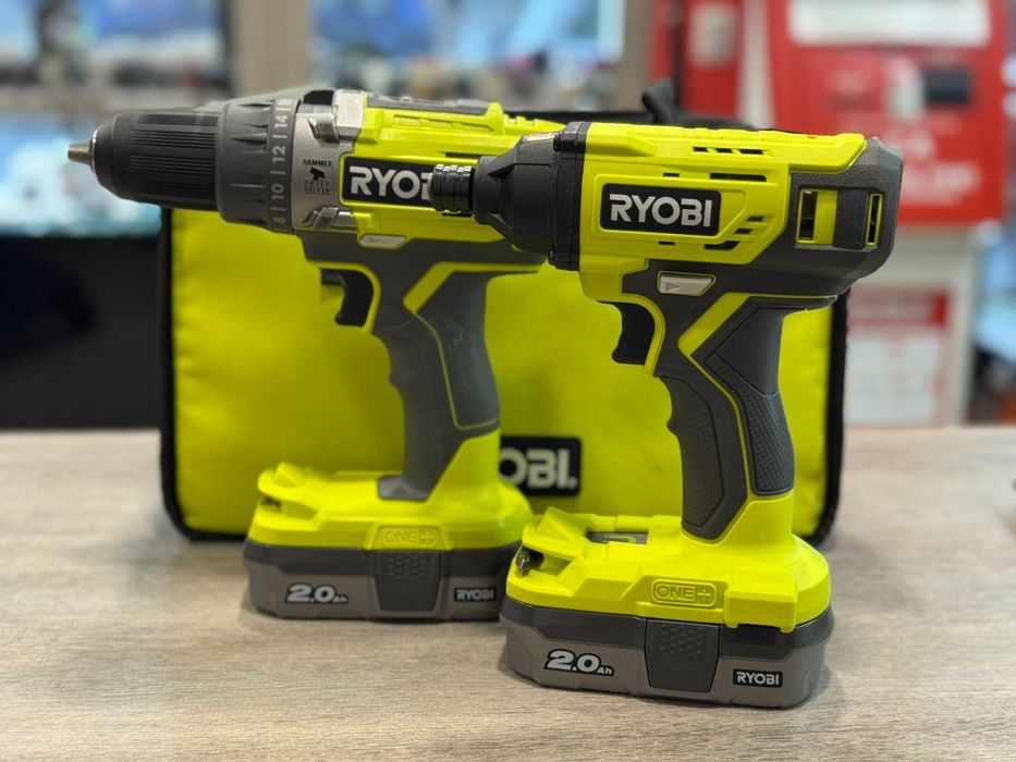 Комплект винтоверти RYOBI R18ID2/ R18PD3 със зарядно