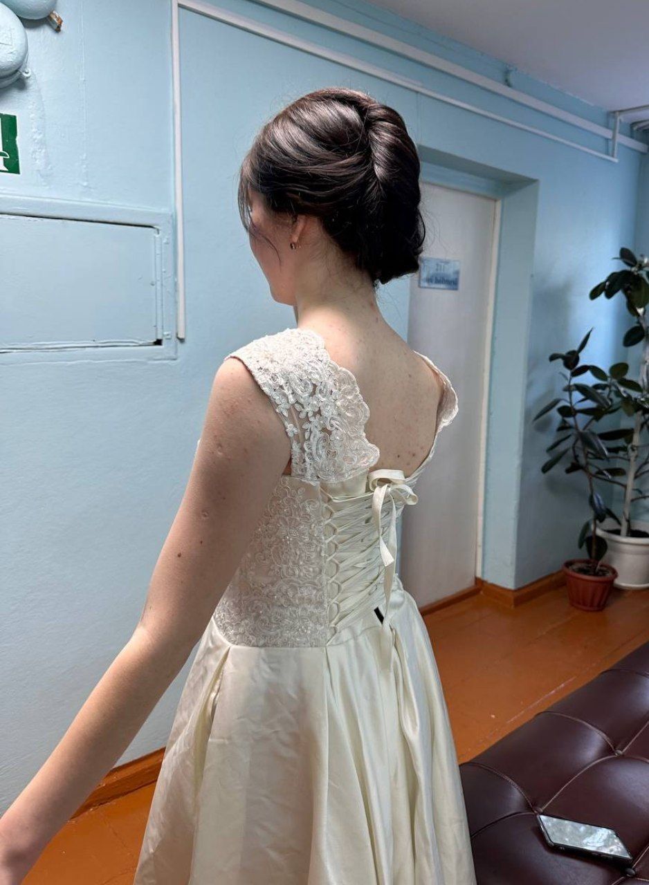 белое платье длинное