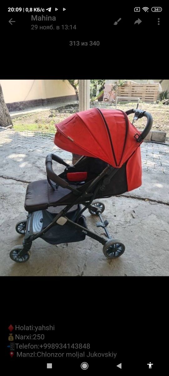 Kolyaska sotiladi srochna