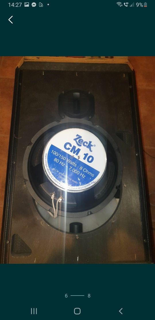 Boxe pasive Zeck 10/2 10toli 175w/Zeck Asp15/3  15toli 600w