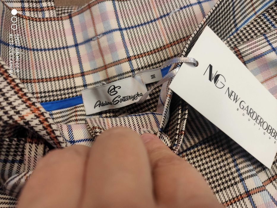 Бутиков панталон розово каре by Adelina Soltariyska, нов с етикет