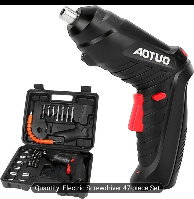 Surubelnita electrica cu acumulator accesorii si cutie