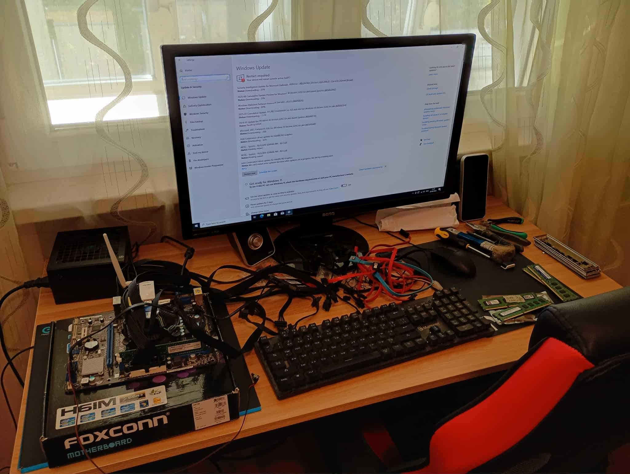 Комплект компютърни части, Celeron, Ram, PSU, hard disk, motherboard