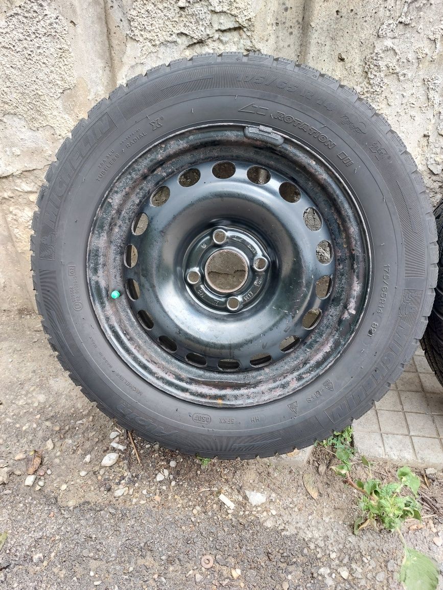 4 броя железни джанти 14" 4×100  за Opel