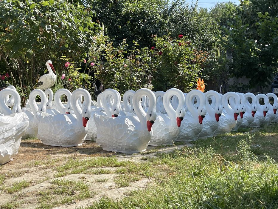 Barza din plastic pentru Gradina , decor