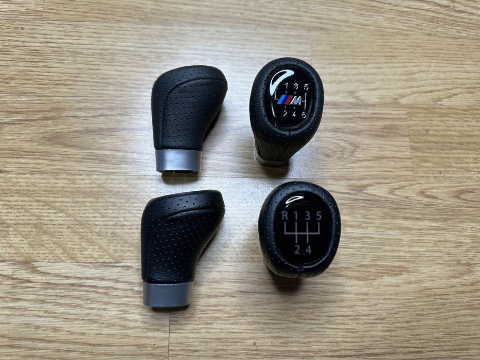 Nuca schimbator BMW scurta piele perforata seria 1 3 5 E46 E87 E90 E92