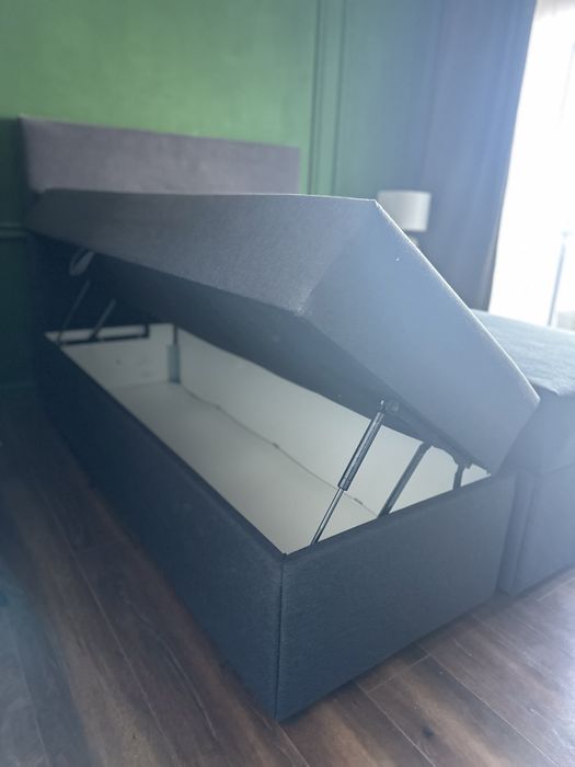 Pat Boxspring Jysk cu lada de depozitare 140x200