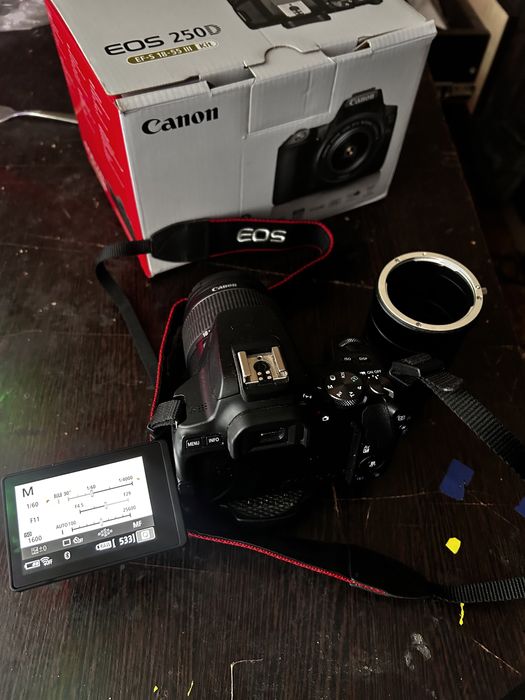 Фотоаппарат canon eos 250, новый б/у