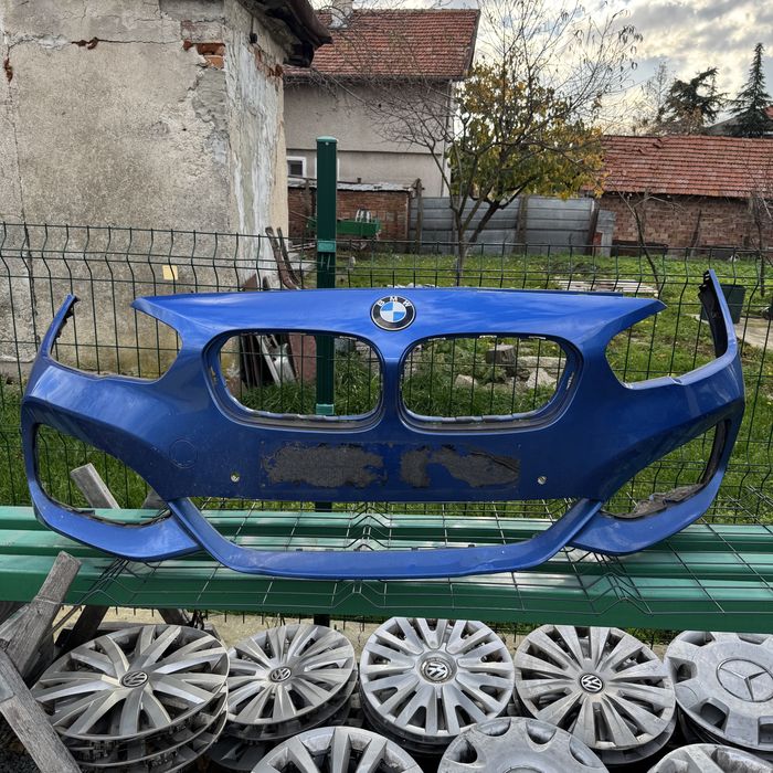 BMW F20 F21 предна M Sport броня фейслифт синя