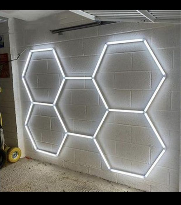Lumini Led Modulare Hexagon Honeycomb 192W Lumina 6500K  243 x 166cm