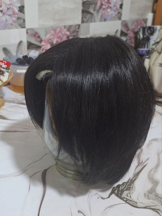 Парик темно коричневый