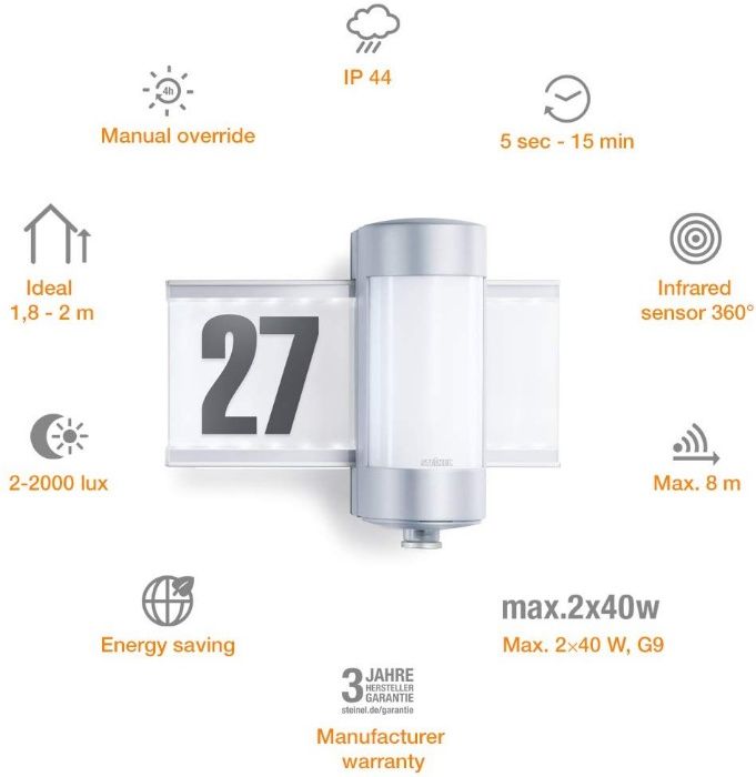 Numar iluminat led cu senzor resedinta casa vila bloc