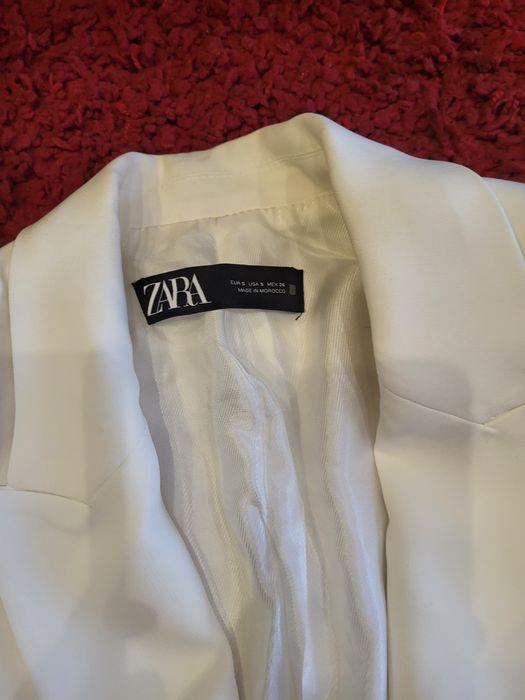 Sacou Zara elegant/casual, alb, mărime S, Nou fără eticheta