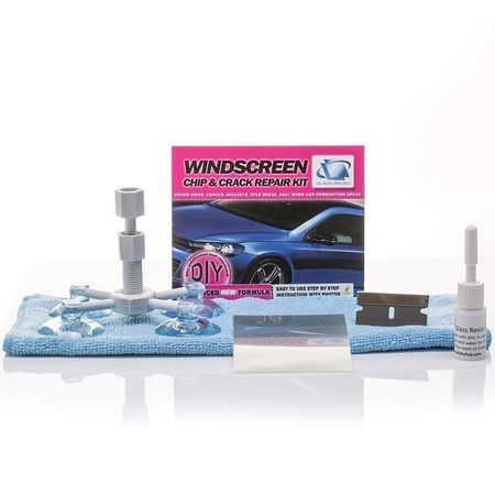 Set de reparare geam,aplicator de lipici,folie
