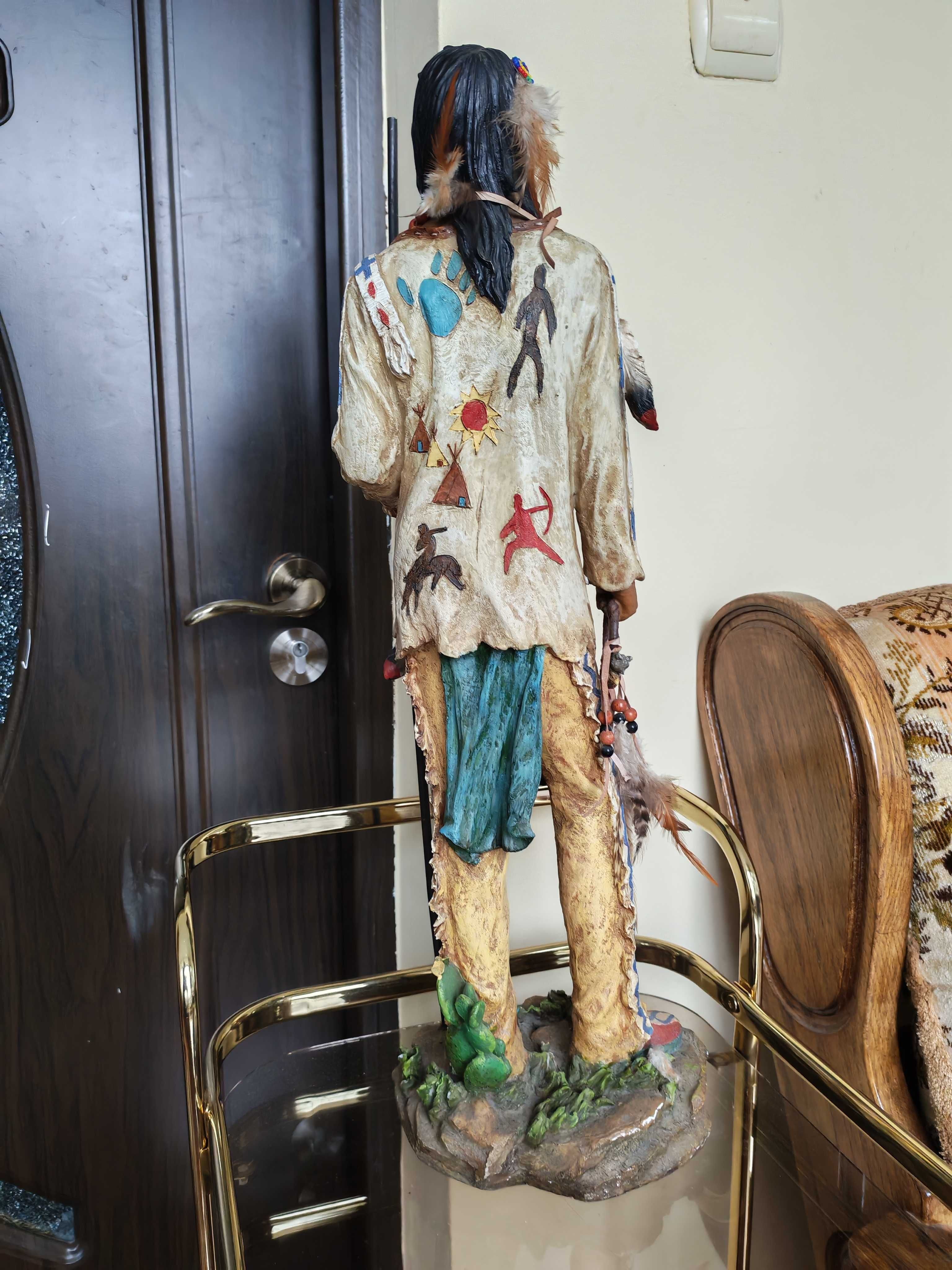 Antichitate - statueta indian de dimensiune mare