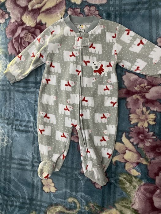 Уютный слип для малыша с мишками
