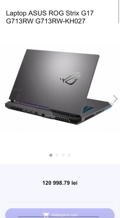 Asus ROG strix g713RW 360hz 3070Ti