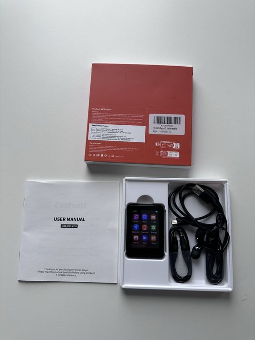 Player MP3 cu Touchscreen, Ecran 2.4 inch, Bluetooth 5.3 128GB Memorie