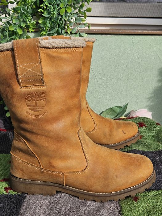 Timberland топли ботуши естествена кожа N37