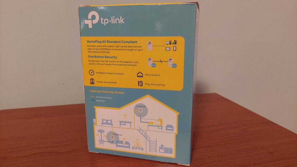 Powerline адаптери TP-Link TL-PA4010P - 3 комплекта