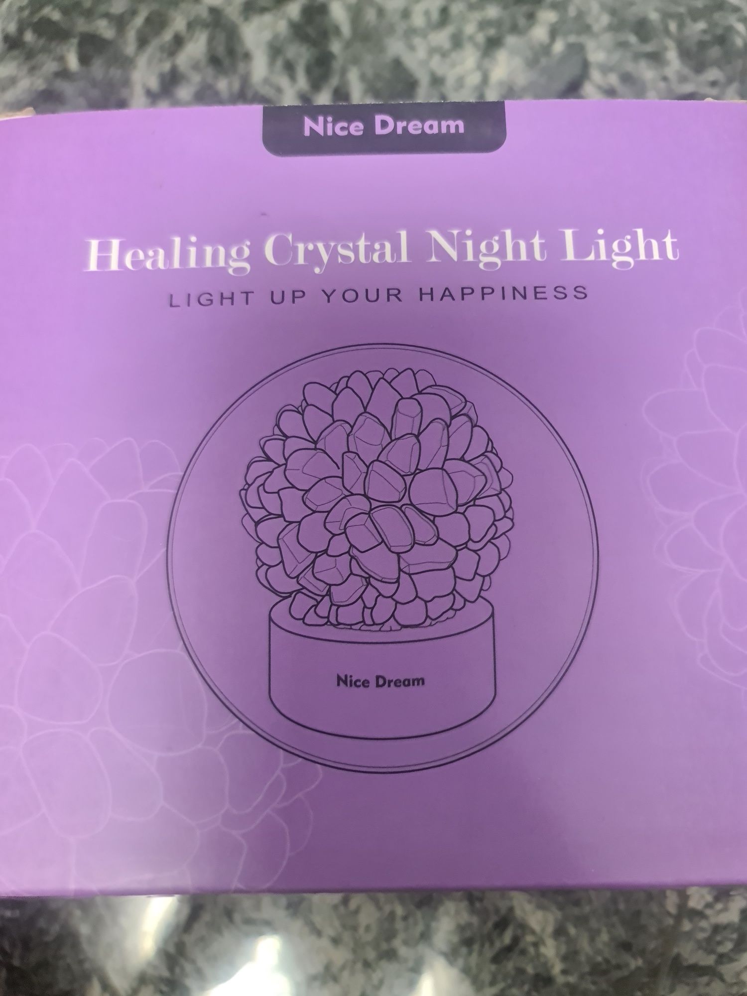 Lumina de noapte din cristal