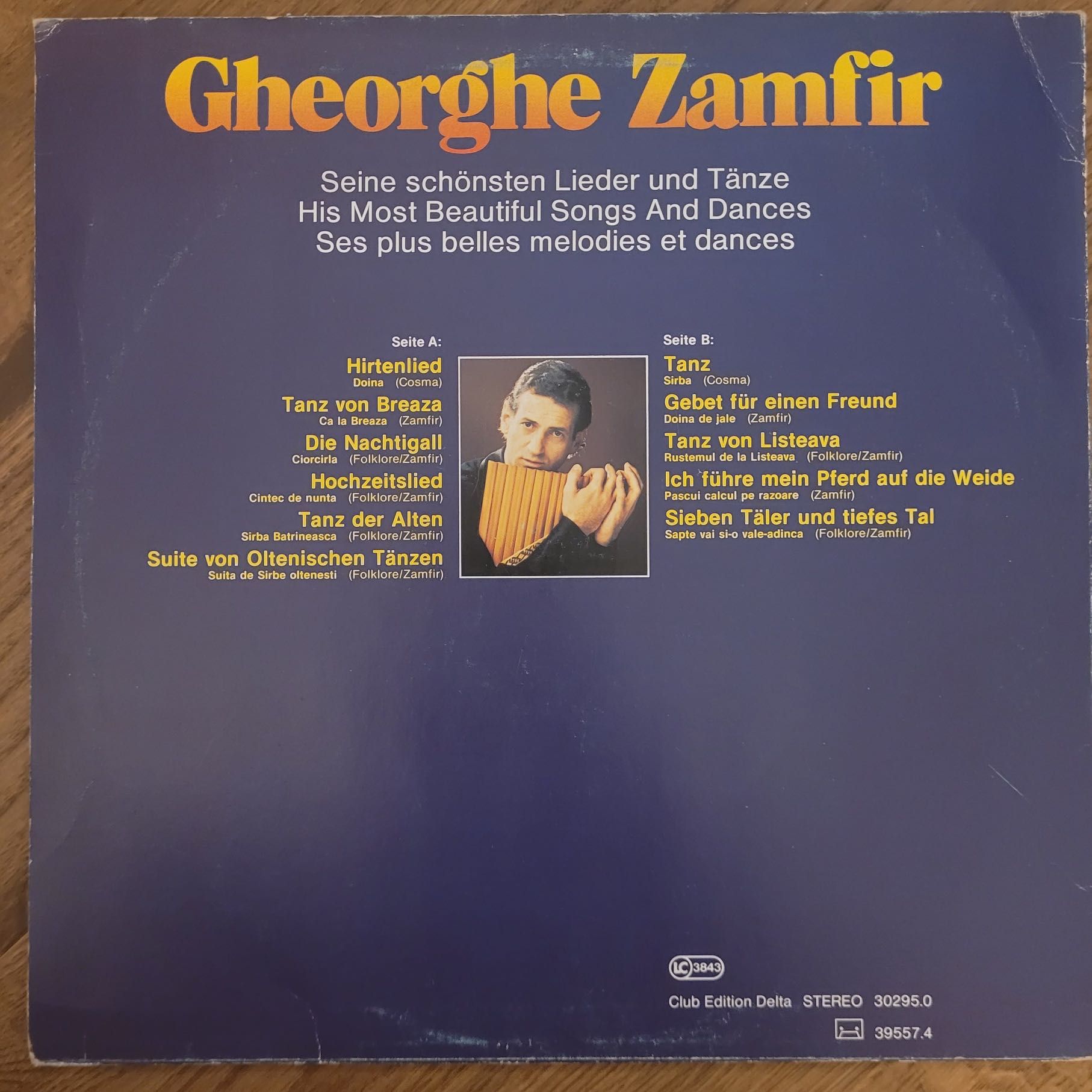 3 Discuri Vinil - Gheorghe Zamfir - Lot/Colectie Personala - Editii EU