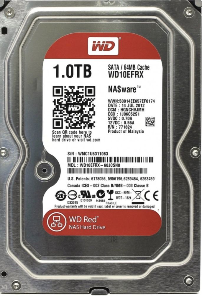 Жесткий диск WD Red 1 tb