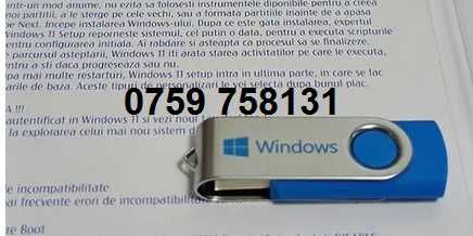 Stick+LICENTA Windows 10 PRO/11/ 7/Office 2016/2019/2021 instalare