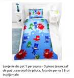 Lenjerie de pat pentru copii cu tematica Eroi in pijama, noua