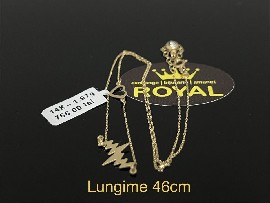 Bijuteria Royal CB : Lănțișor damă aur 14k 1,97gr