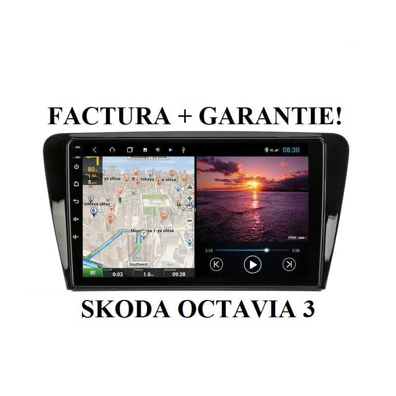 Navigatie Skoda Octavia 3 Android 12  4GB Wifi 4G Waze Youtube *RATE