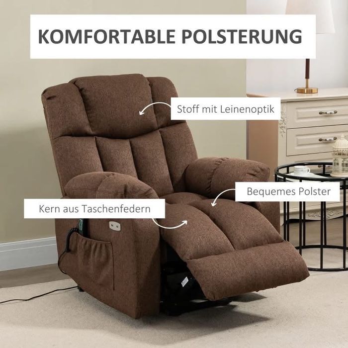 HOMCOM Повдигащ се стол