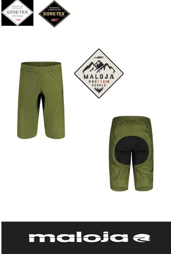 Șort Gore-Tex MTB Maloja - Bad Weather Bike Shorts