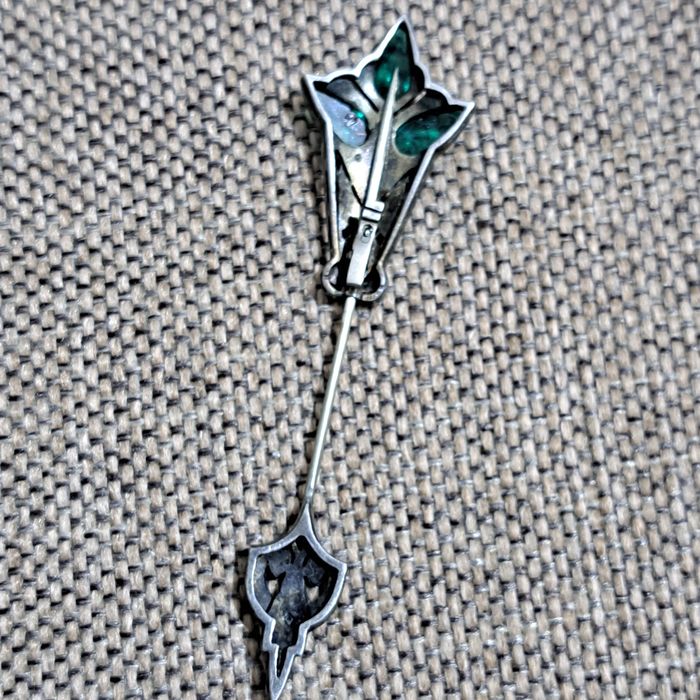 Brosa vintige argint 925