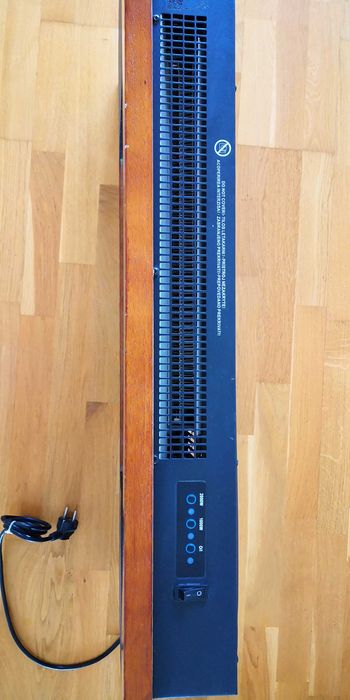 Semineu electric de perete, 2 trepte de putere, efect flacara