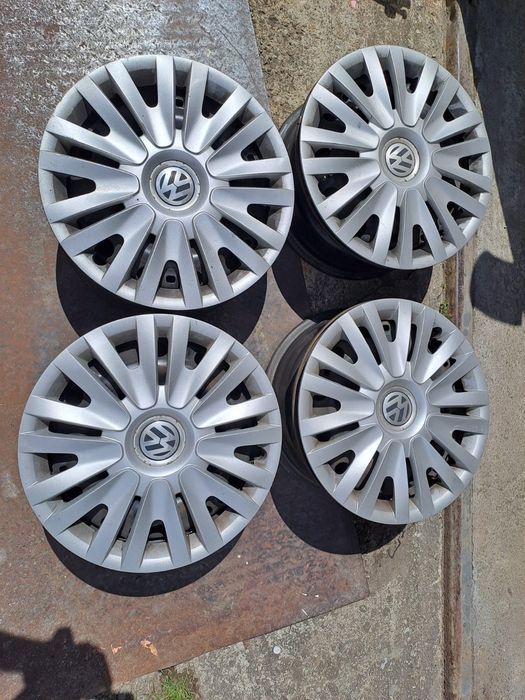 Jante volkswagen R15 5x100 + capace originale