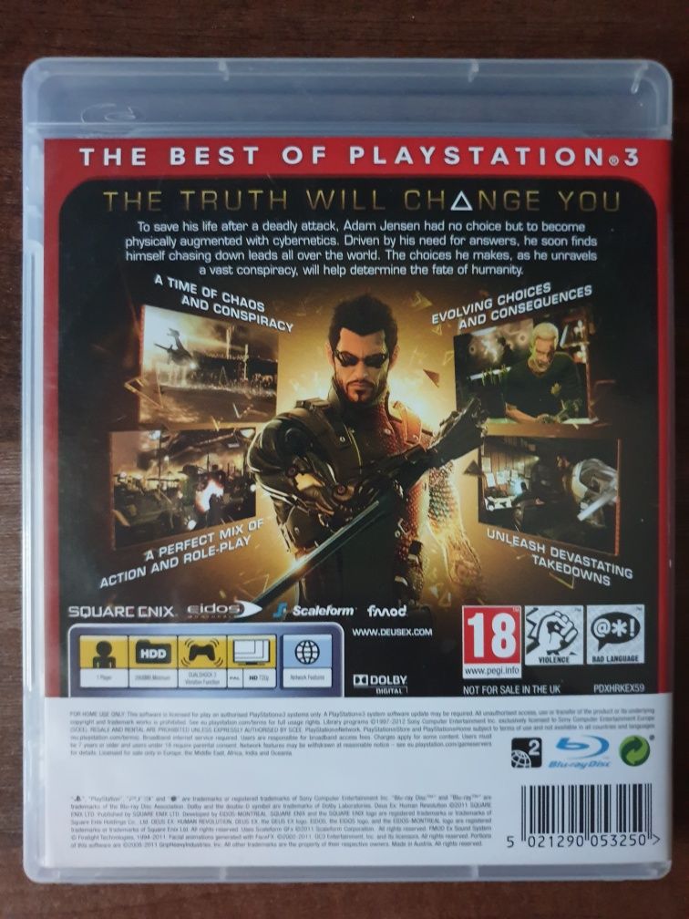 Deus Ex Human Revolution Essentials PS3/Playstation 3
