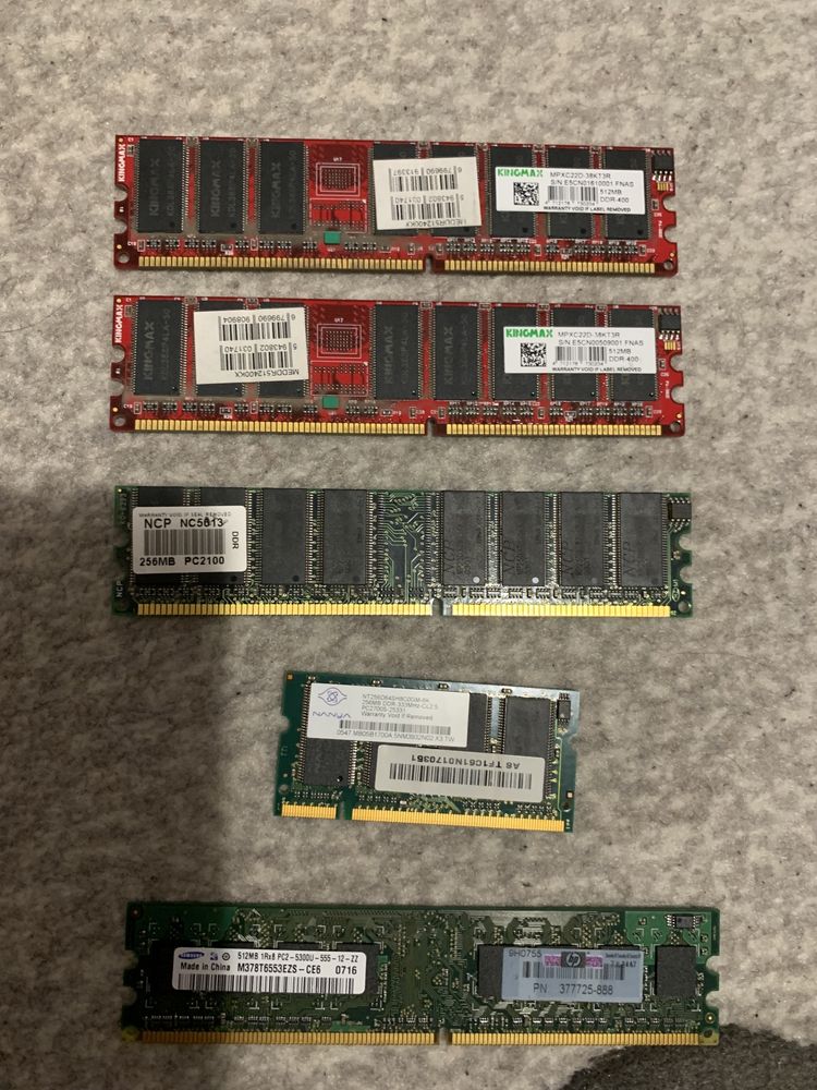 Ddr 512 ram , 256 ddr , pc laptop