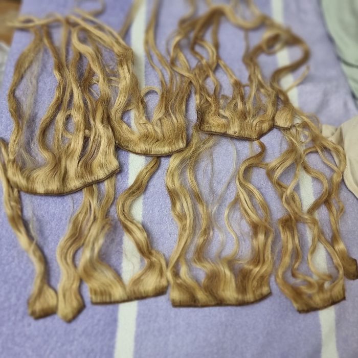 Extensii par blond 40 cm