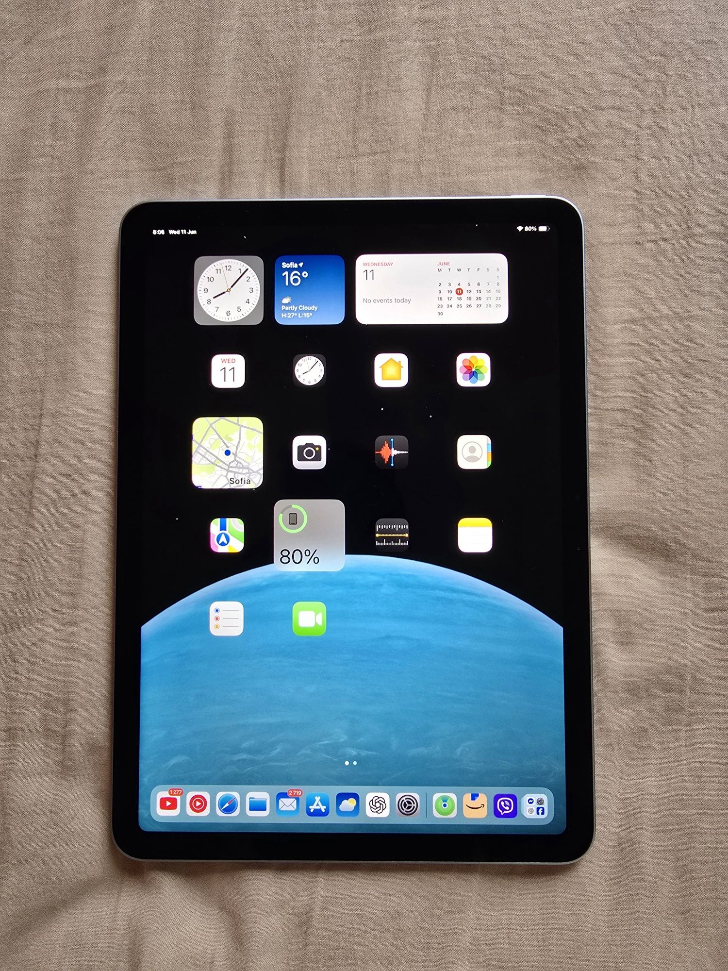 iPad Air 11-inch (M3) 2025 Wi-Fi Blue