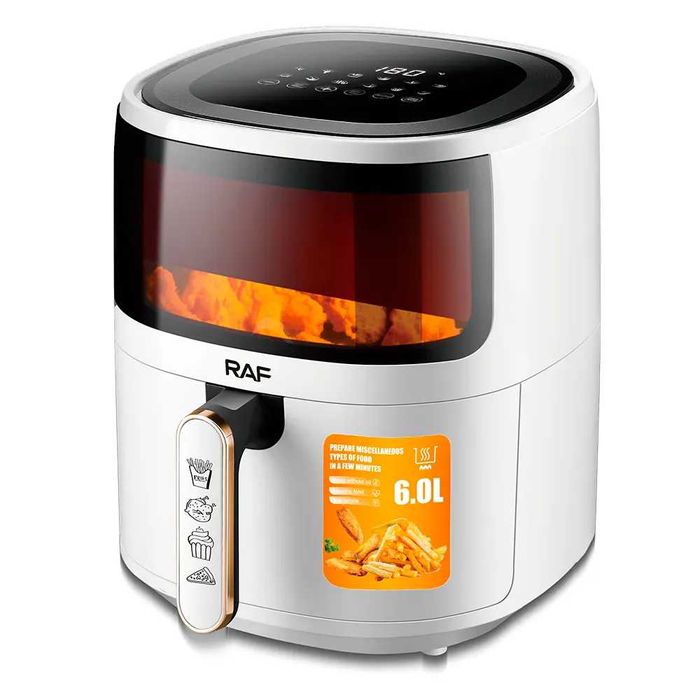 Air Fryer RAF 5330W 6L, 1500W, friteuza cu aer cald, alb