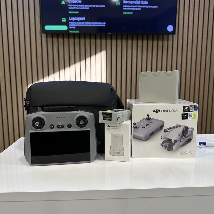 Drona DJI Mini 4 Pro Fly More Combo RC2 \ Noua \ Garantie \ iDroid
