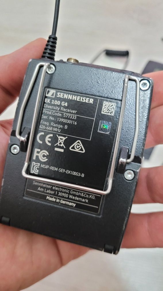 Петличка Sennheiser EW 112P G4
(B: 626 to 668 MHZ)