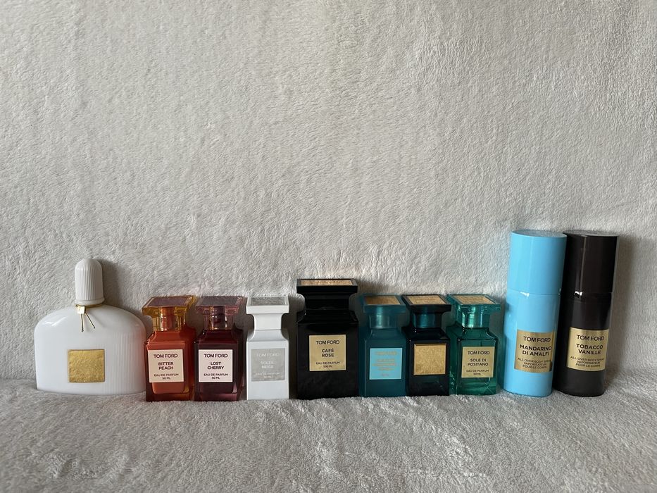 Tom Ford Private Blend Cafe Rose Bitter Peach Lost Cherry Soleil Neige