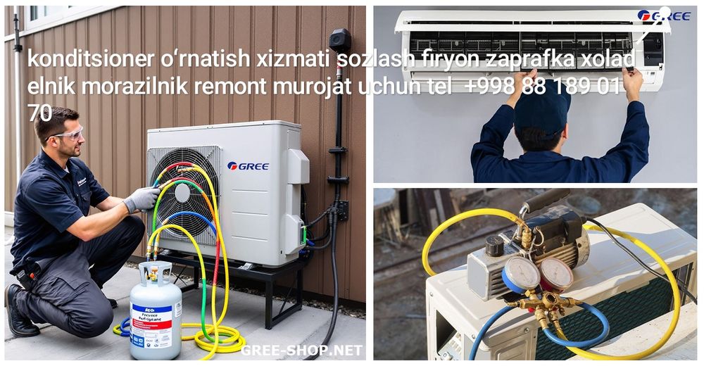 Konditsioner xoladelnik remont ustanofka