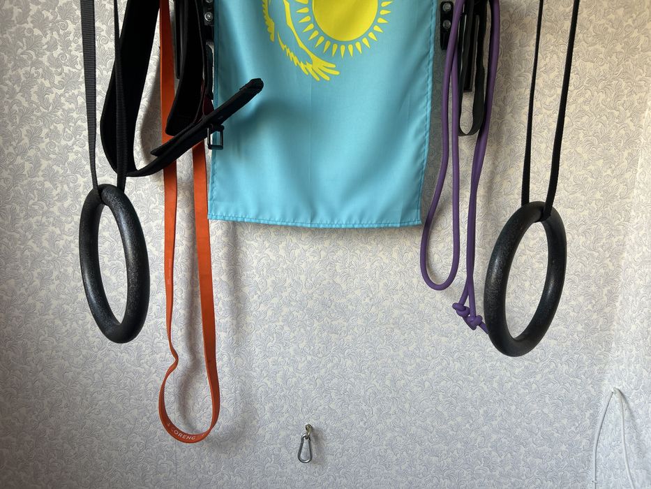 Гимнастические кольца со стропами.