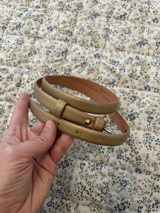 Curea piele Musette, S, bej auriu