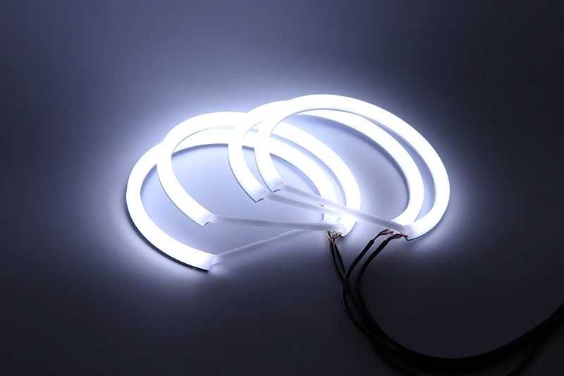 Kit inele Angel Eyes Cotton LED BMW Seria 3 E46 Facelift Xenon 131mmX4