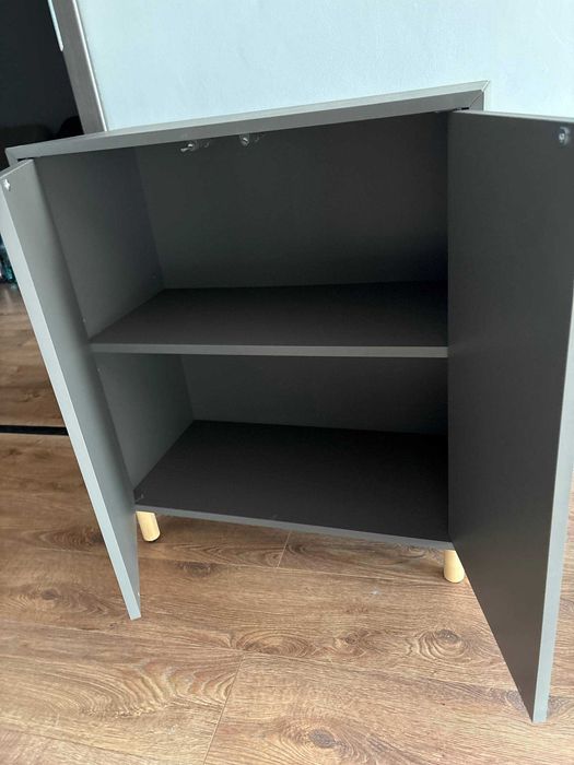 EKET Corp cu 2 uși şi 1 poliță, gri închis, 70x35x70 cm