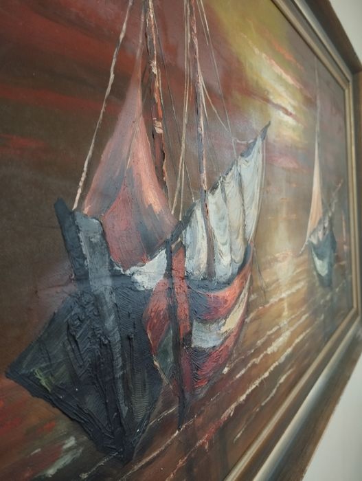 Картина масло,морска тематика